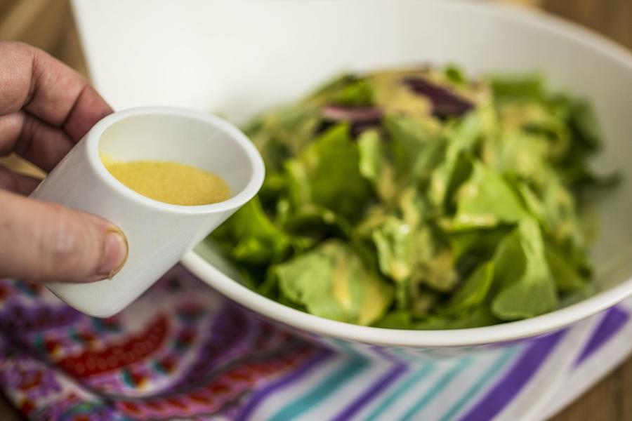 Salada Verde com Vinagrete de Dijon