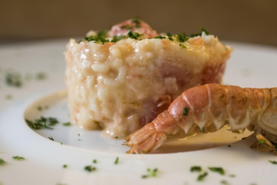 Risoto de Camarão com Grapefruit