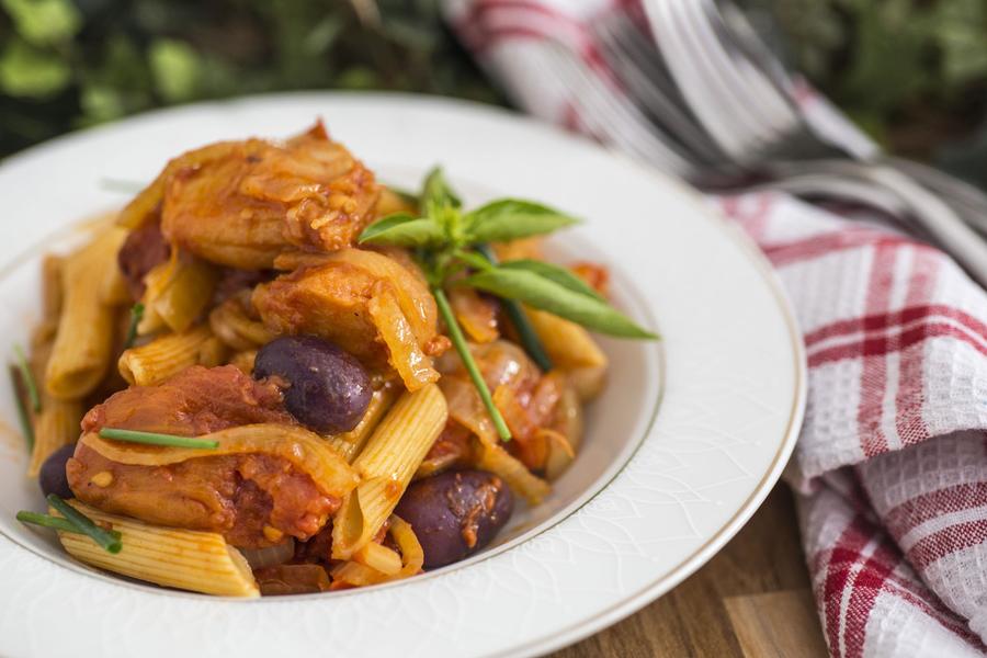  Macarrão com Bacalhau