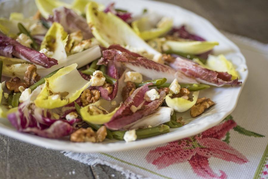 Salada de Vagem, Nozes e Roquefort