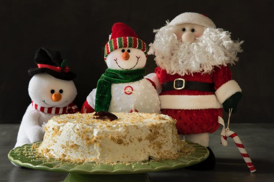  Torta de Natal de Tâmara e Nozes