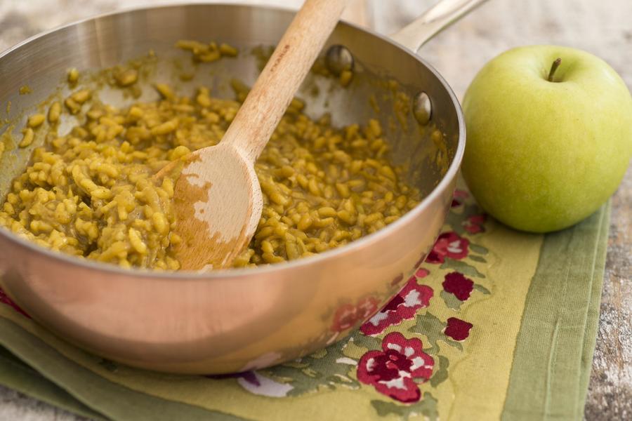 Risoto de Maçã, Curry e Açafrão