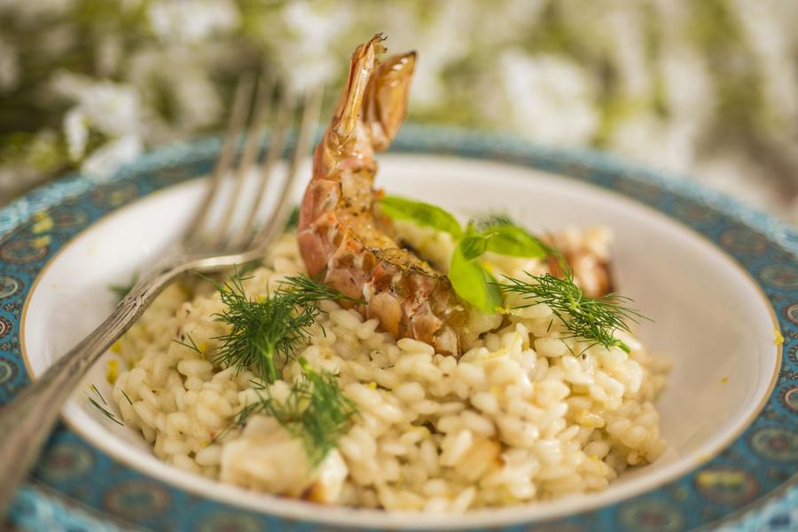  Risoto de Lagostim e Limão-Siciliano