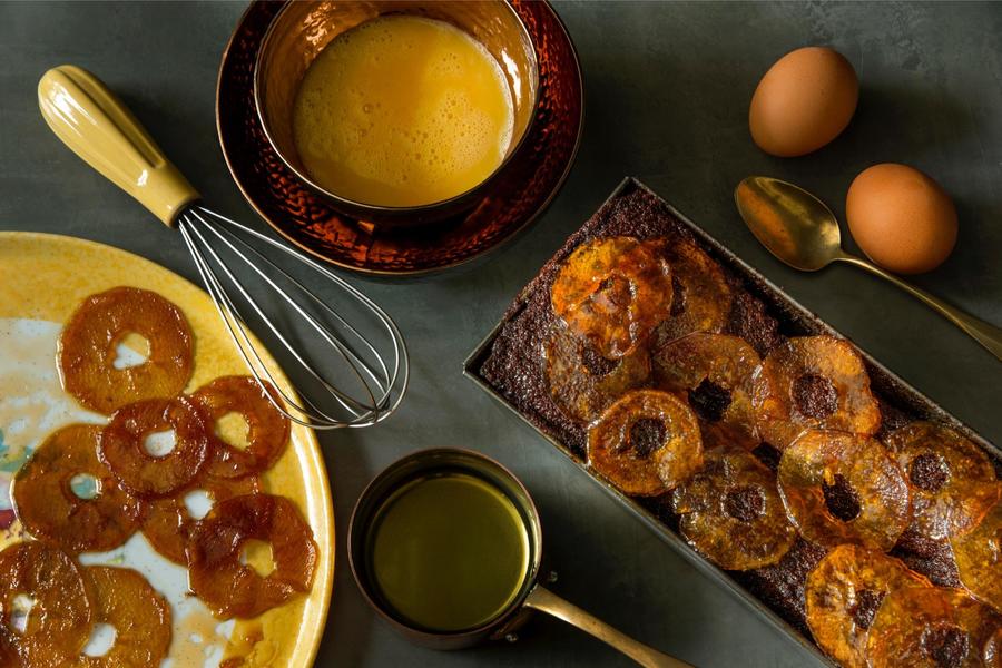 Bolo de Mel de Rosh Hashaná com Confit de Maçã