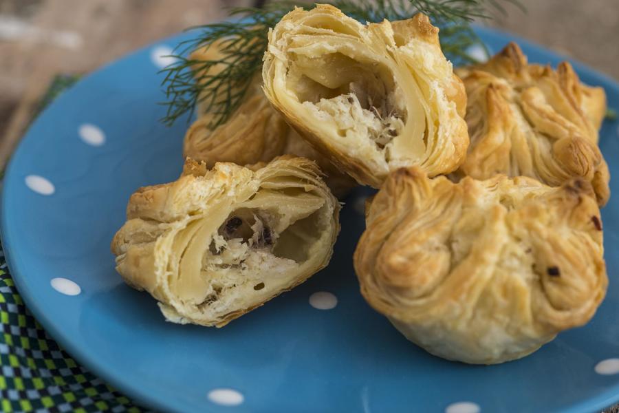 Tulipas de Bacalhau e Queijo Brie