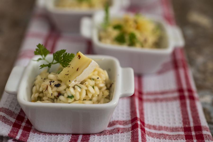 Risoto de Quatro Queijos com Ervas Finas