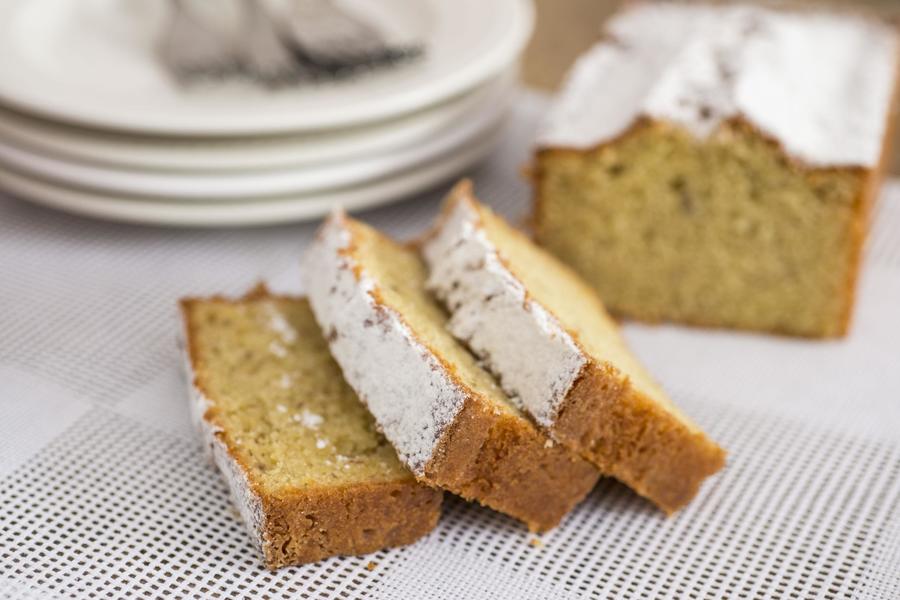 Pound Cake de Banana e Azeite