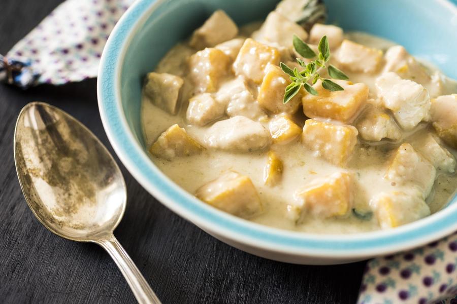 Curry de Frango com Abóbora