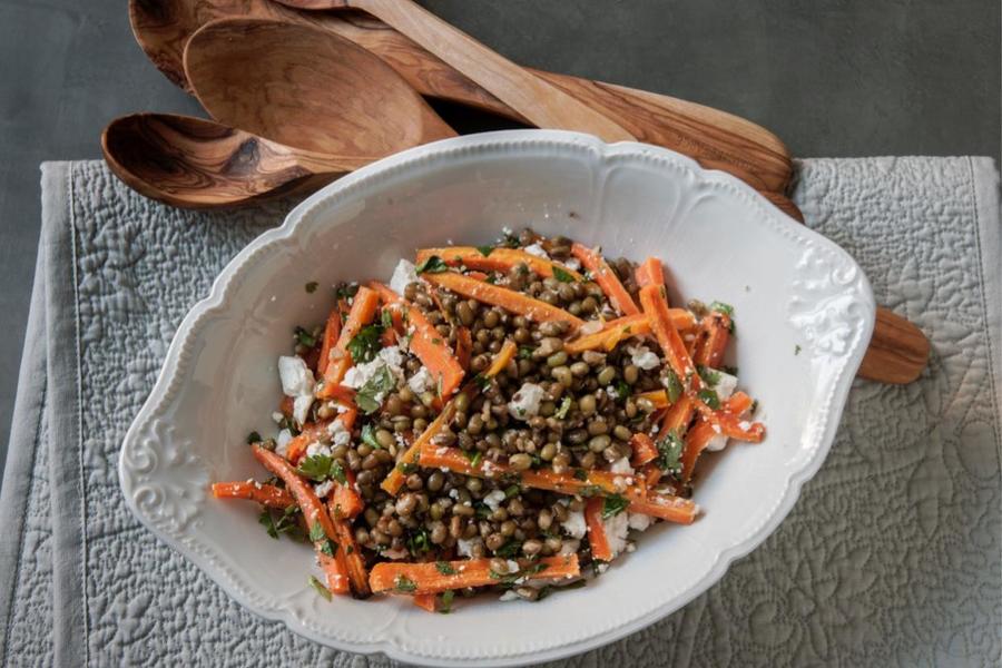 Salada de Cenoura e Feijão-Mungo