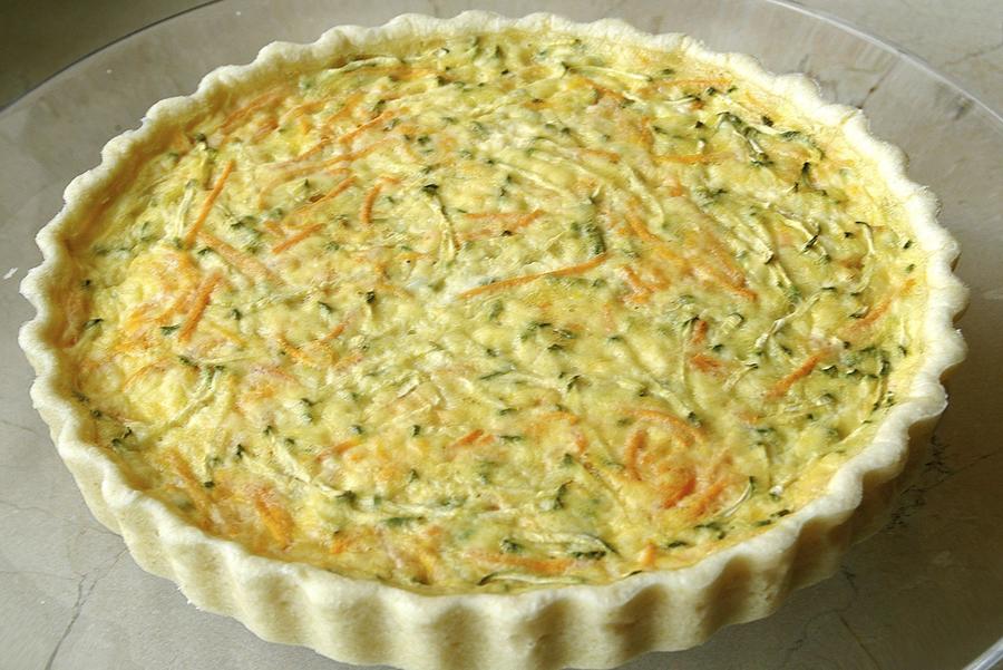 Quiche de Abóbora com Abobrinha