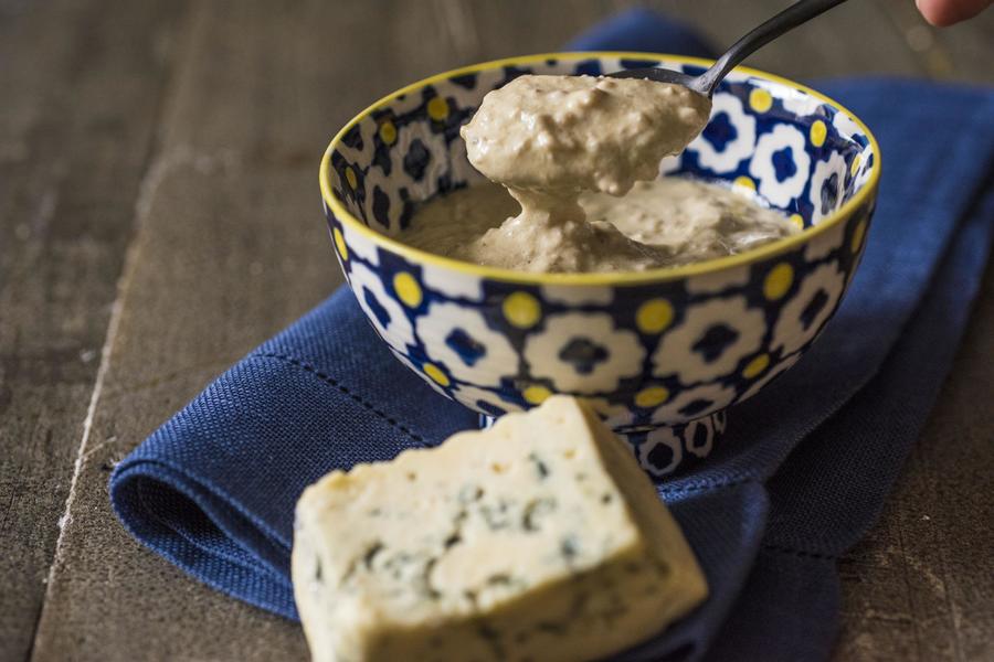  Creme de Gorgonzola, Nozes e Alecrim