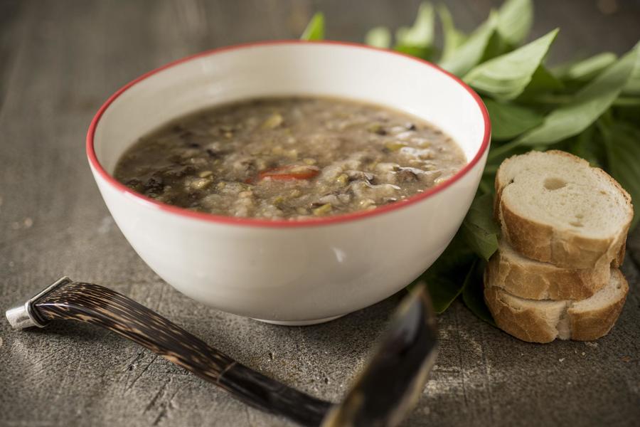 Sopa de Azeitona e Pão