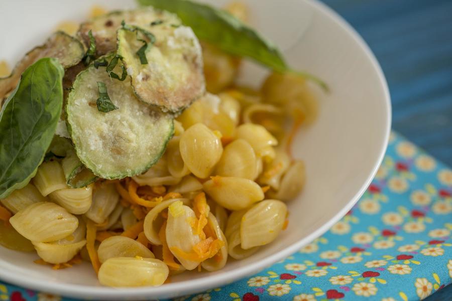 Orecchiette com Abobrinha e Hortelã