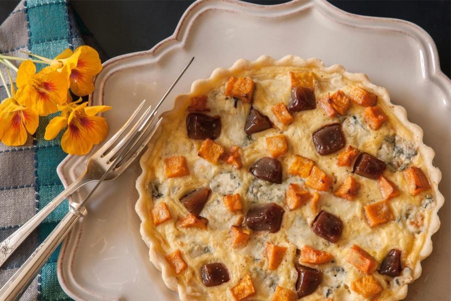 Quiche de Marmelada e Queijo Gorgonzola