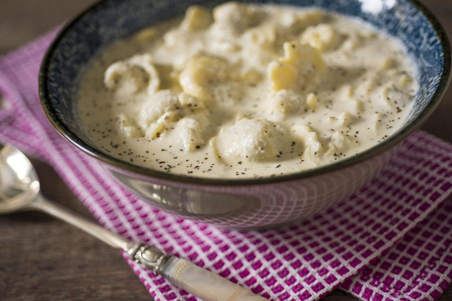 Cappelletti Cozidos na Coalhada