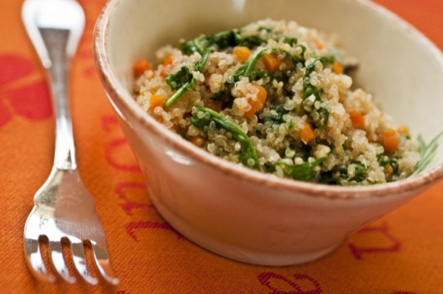 Risoto de Quinoa, Rúcula e Parmesão