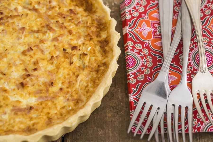 Quiche de Couve-Flor e Presunto