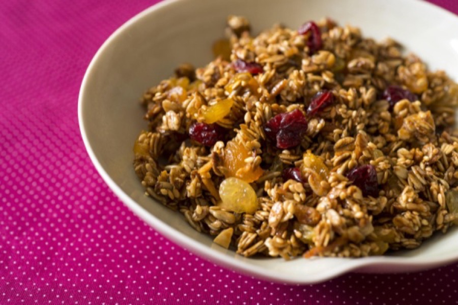 Granola de Nozes e Mel com Azeite de Oliva