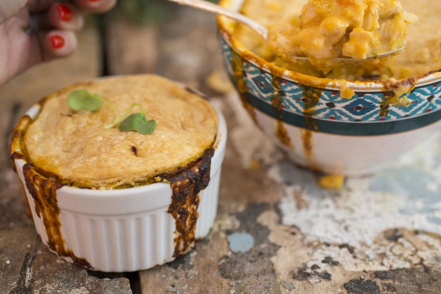 Chicken Pot Pie (Torta de Frango na Cumbuca)