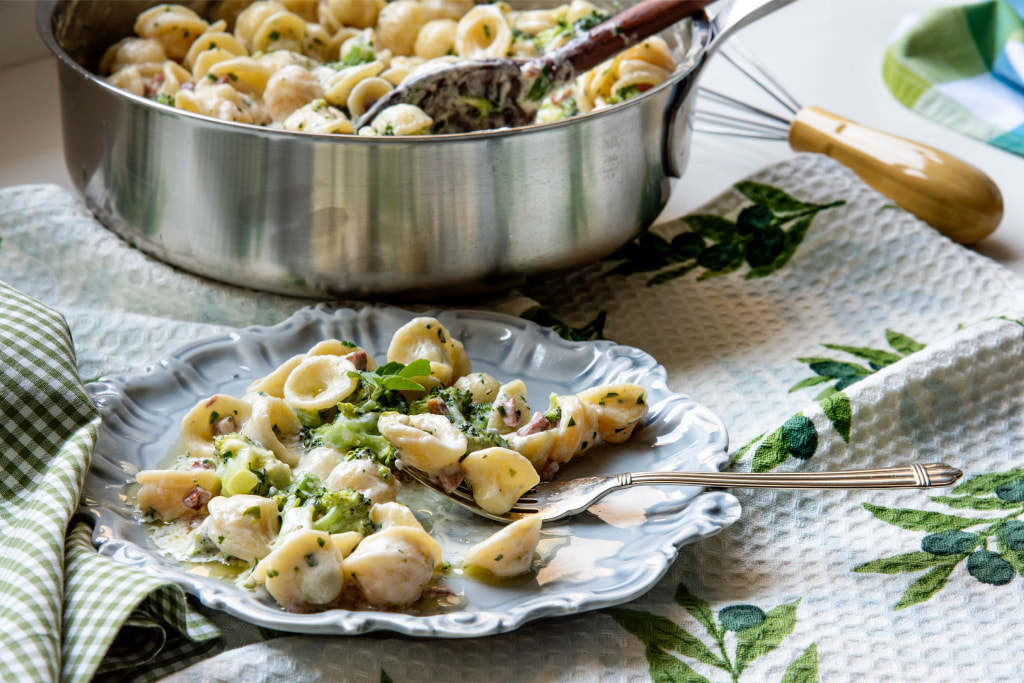 Orecchiette com Brócolis Ninja e Ervas