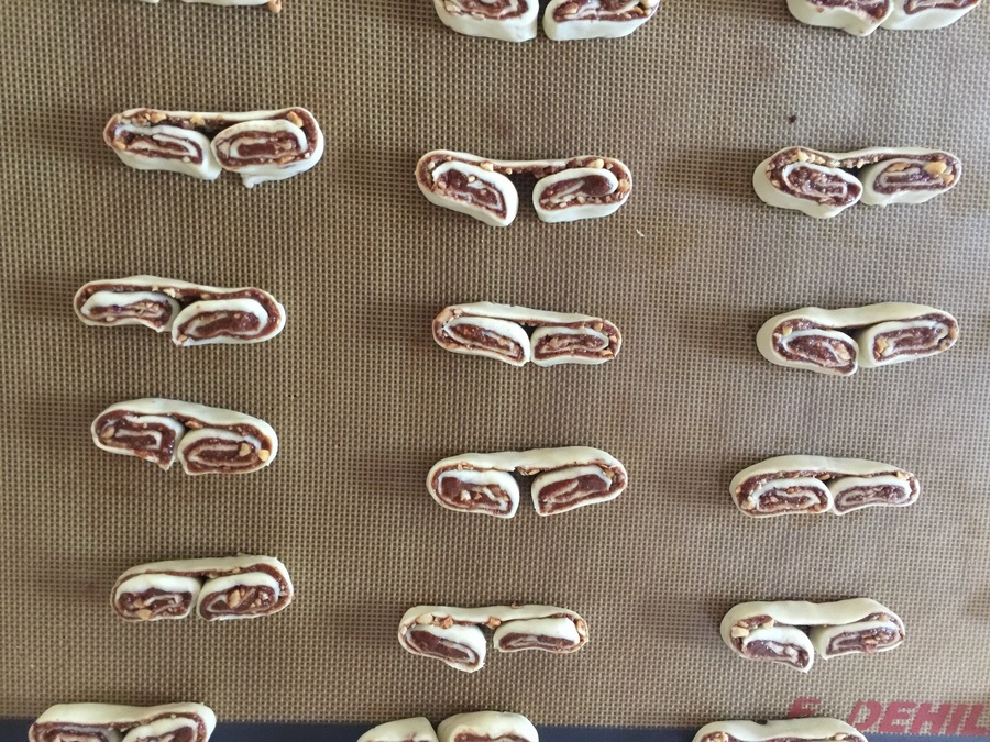 Palmier de Avelã e Chocolate