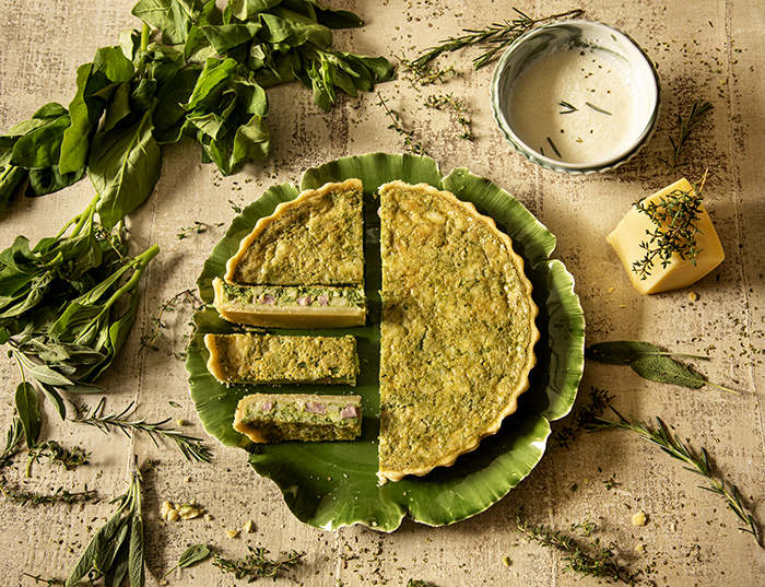 Quiche de Espinafre, Presunto e Queijo