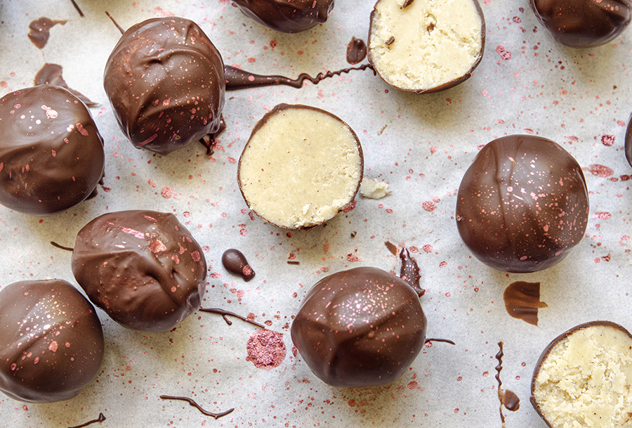 Fudge de Baunilha e Negresco com Cobertura de Chocolate Meio Amargo