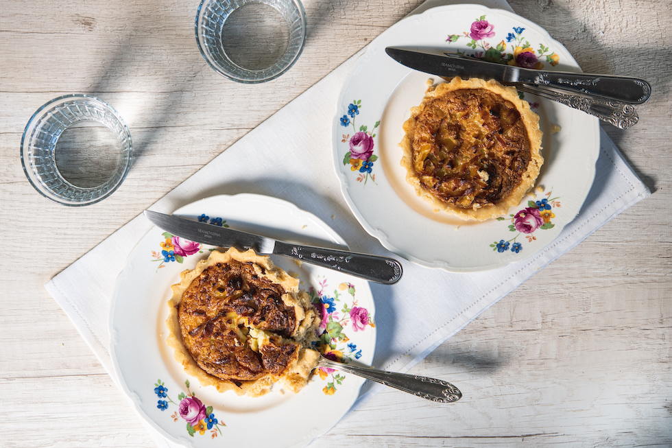 Torta de Ricota com Uva-Passa