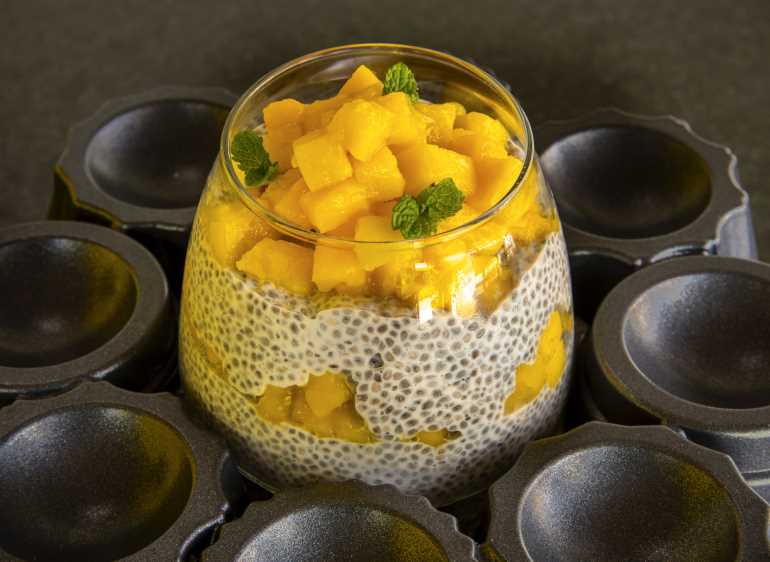 Chia Pudding com Manga