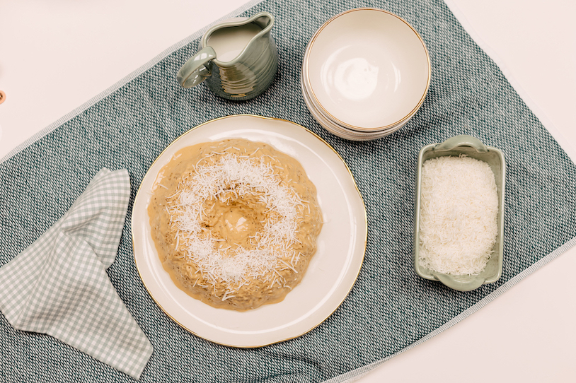 Pudim de Tapioca com Doce de Leite