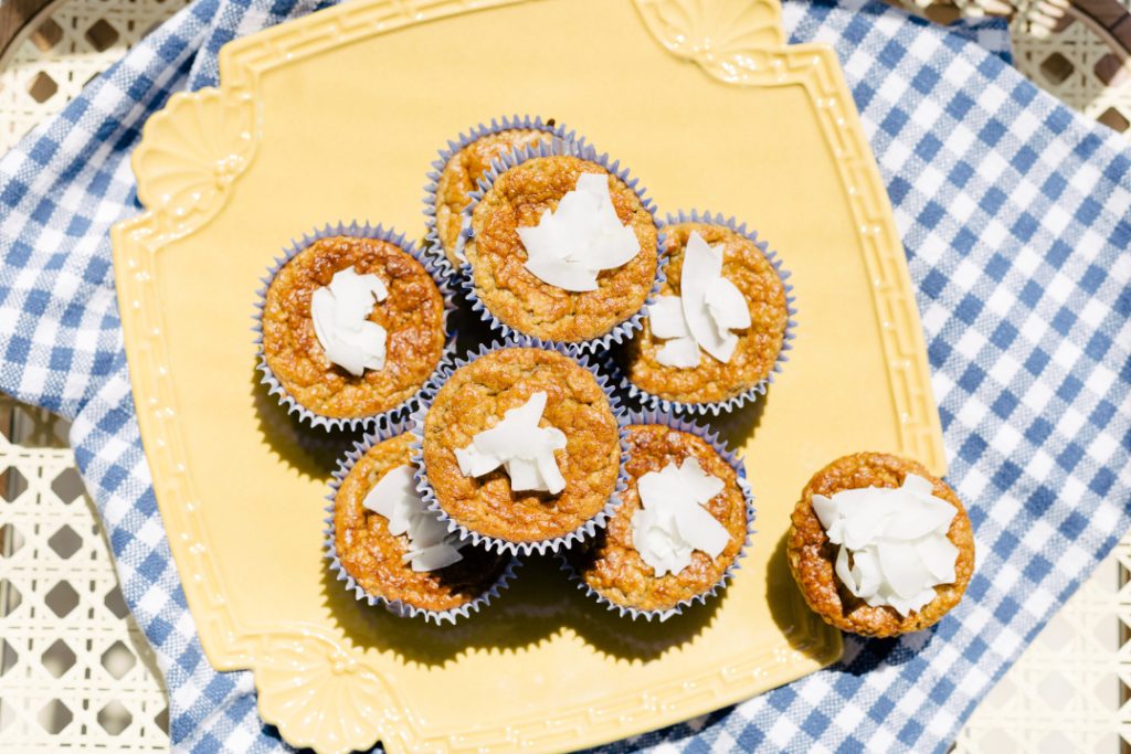 Muffin de Banana, Baunilha e Coco sem Açúcar