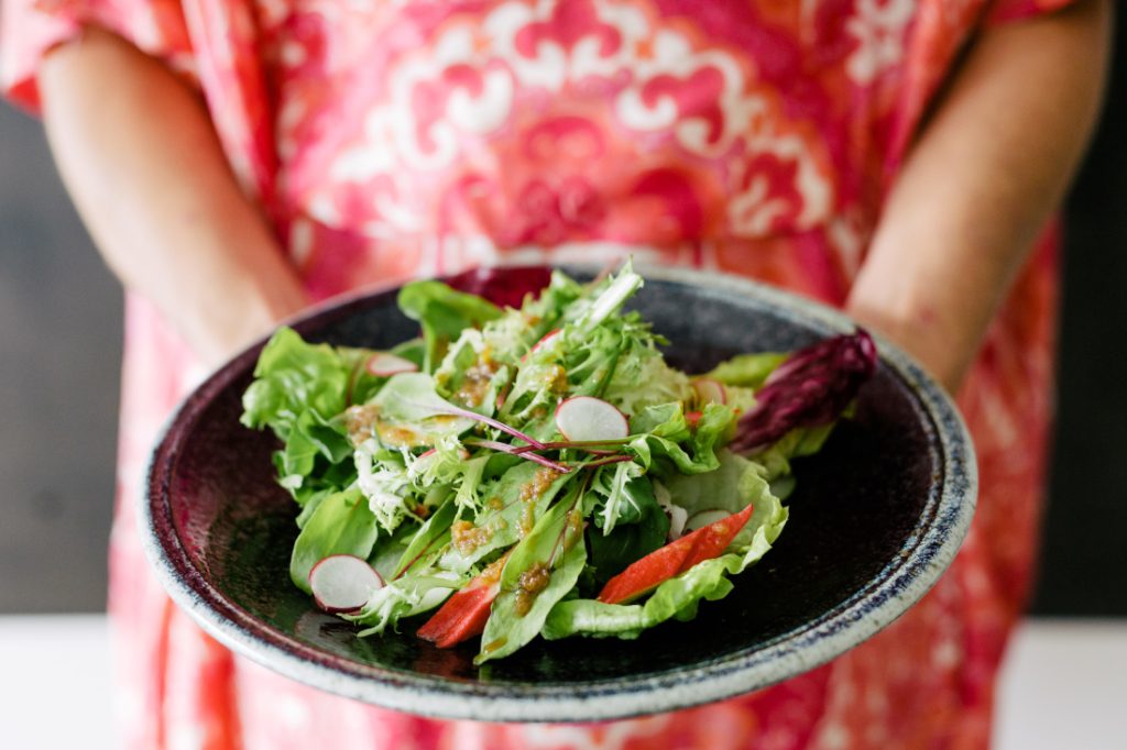 Salada da Horta com Molho Wafu