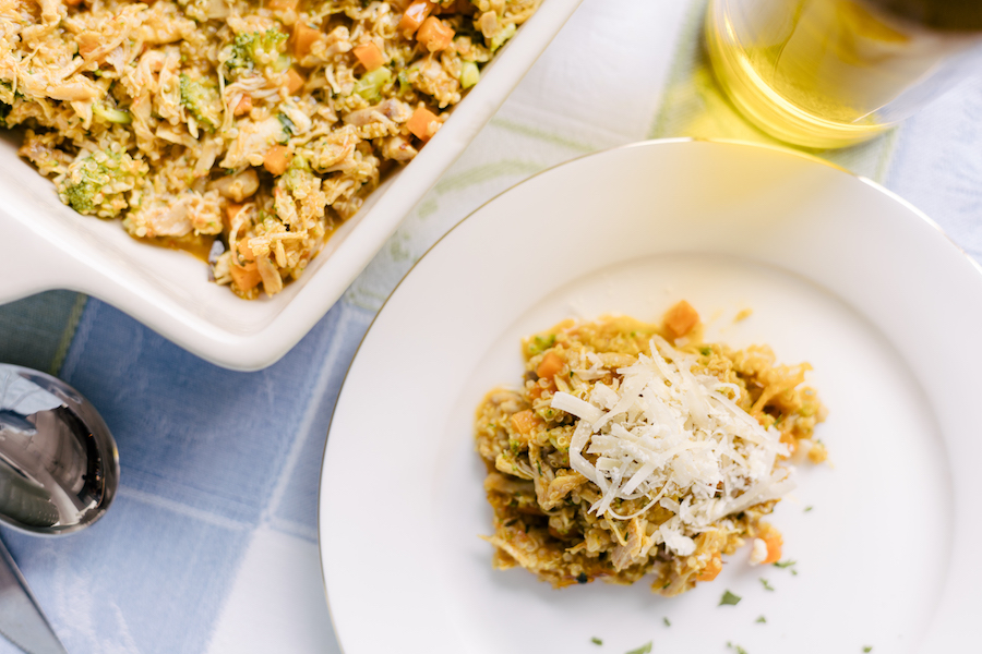 Risoto de Quinua com Frango e Brócolis