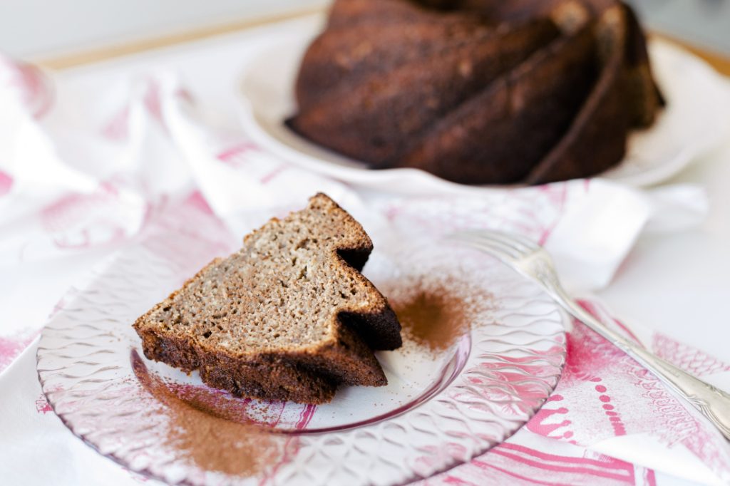 Bolo de Banana e Cacau