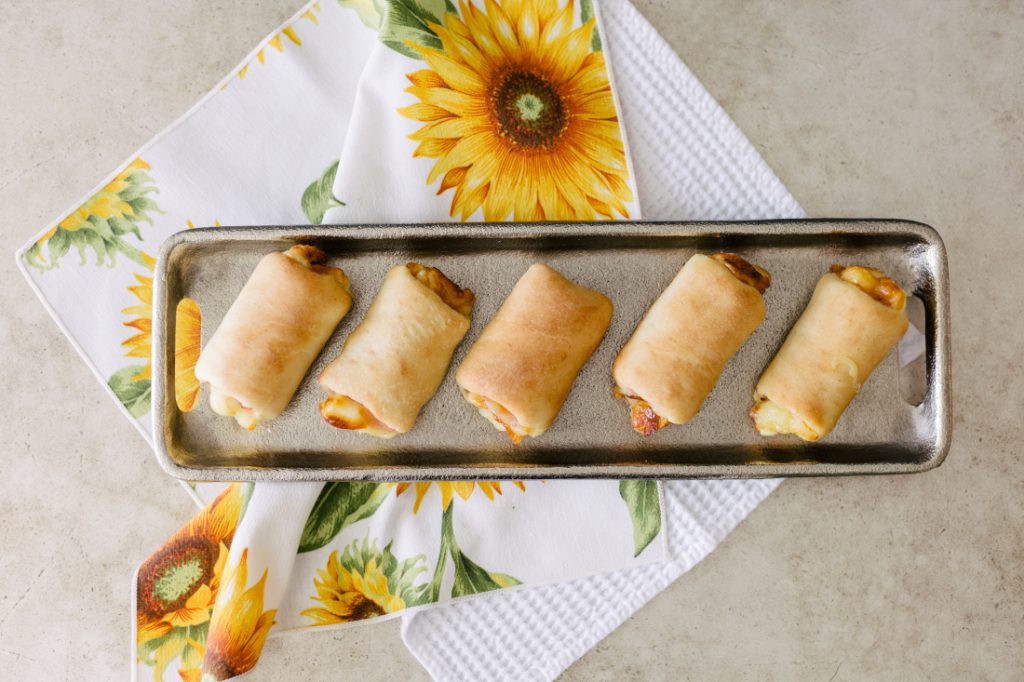 Pão Recheado de Presunto e Mussarela na Air Fryer (Enroladinho de Presunto e Queijo