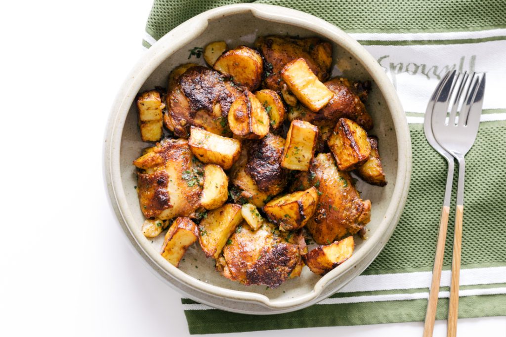 Frango de Domingo com Batata na Air Fryer