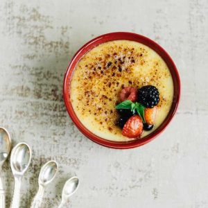 Leite-Creme com Frutas Vermelhas