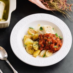 Bacalhau com Molho de Tomate