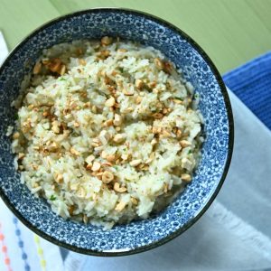 Arroz de Gengibre e Leite de Coco