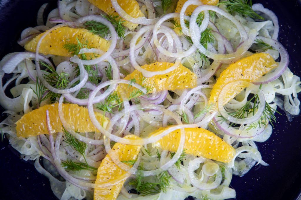 Salada de Erva-Doce com Laranja e Dill