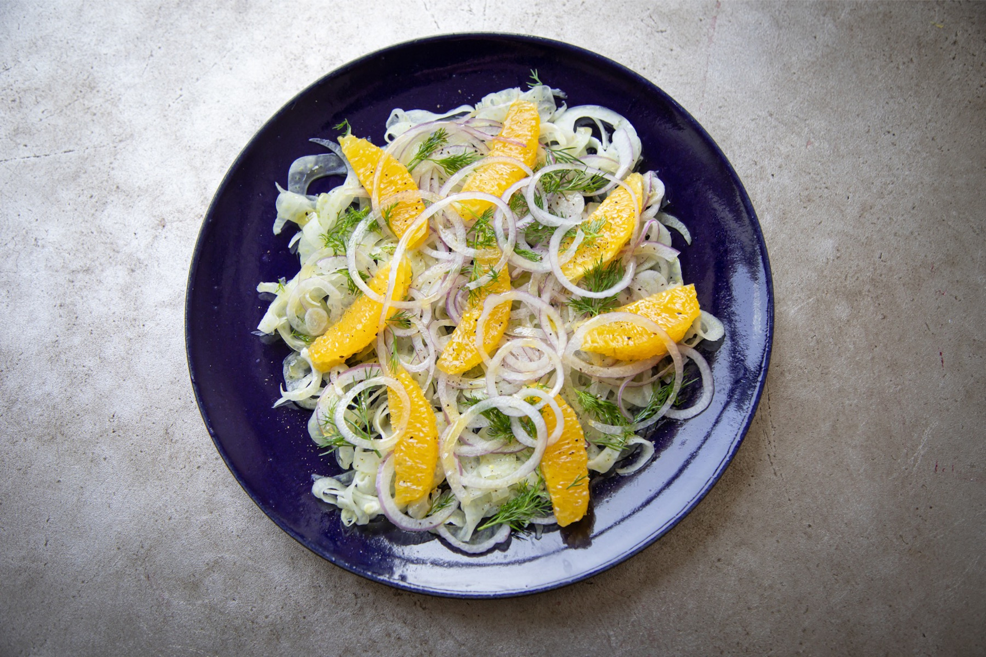 Salada de Erva-Doce com Laranja e Dill
