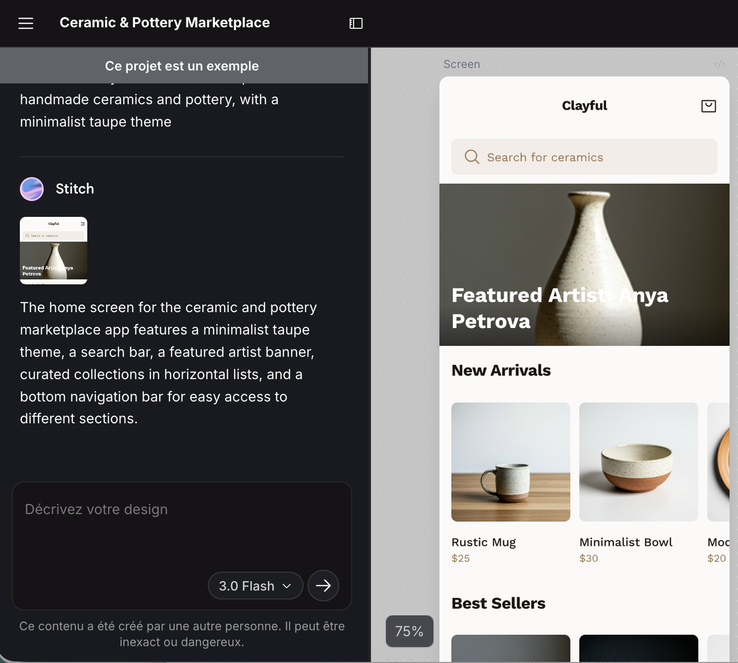Outil de design Stitch mis à jour avec Gemini 1.5 Pro