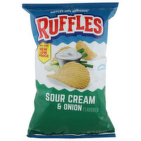 Ruffles Sour Cream & Onion Flavored Potato Chips - 8 Ounce