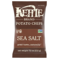 Kettle Potato Chips, Sea Salt - 7.5 Ounce 