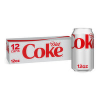 Diet Coke Soda Soft Drink, 12 fl oz, 12 Ct