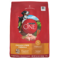 Purina One Dog Food, Natural, Chicken & Rice Formula, Adult