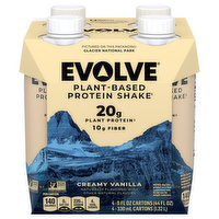 Evolve Protein Shake, Plant-Based, Creamy Vanilla - 4 Each 
