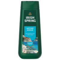 Irish Spring Moisturizing Face + Body Wash, Active Scrub - 20 Fluid ounce 
