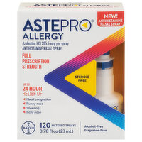 Astepro Nasal Spray, Antihistamine, Full Prescription Strength, Allergy