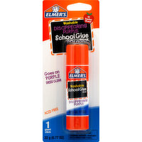 Elmer's School Glue Stick, Disappearing Purple, Washable - 1 Each 